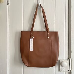 Henny + Lev Brown Leather Tote Bag